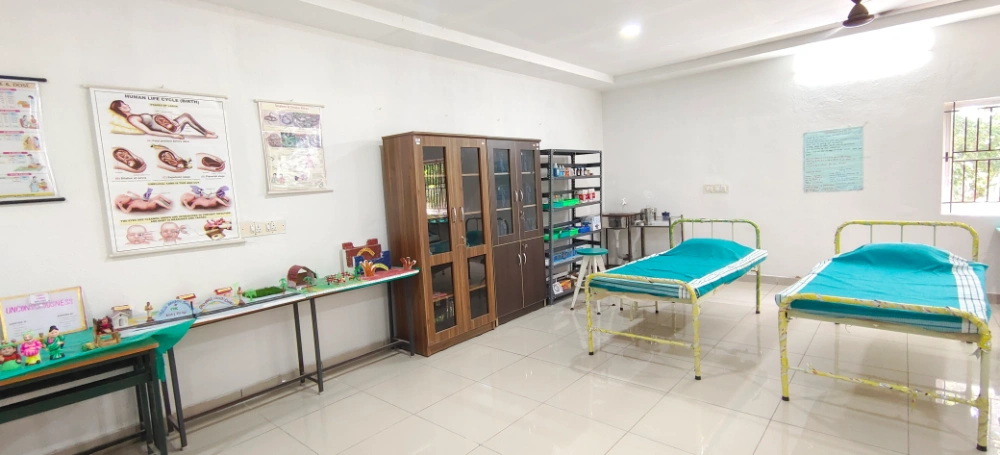 Spacious nursing classroom