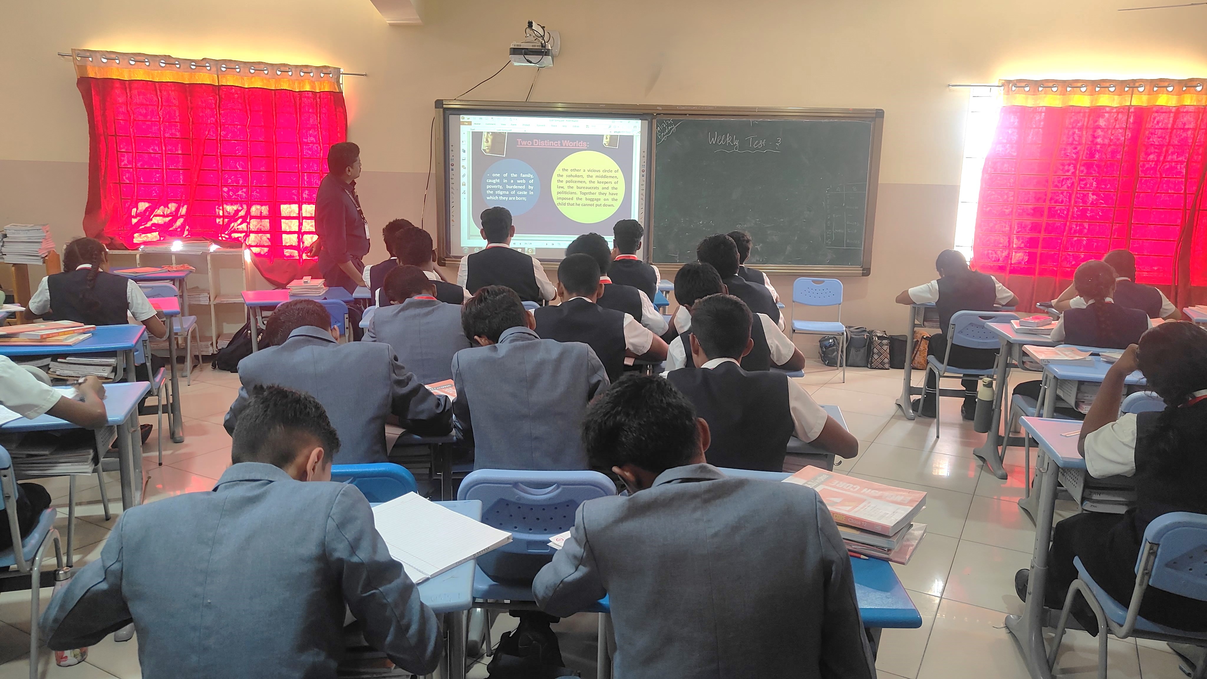 Students in RRIS classrooms during school hours