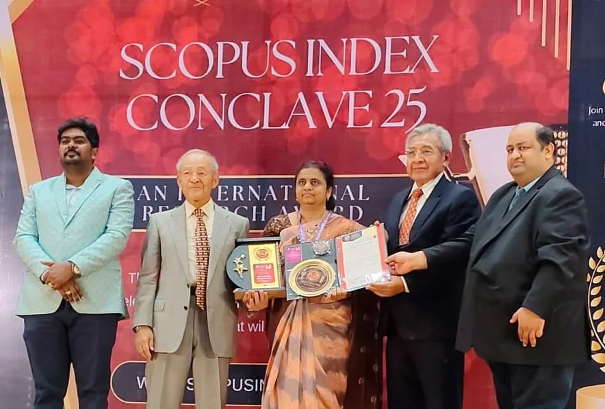 Dr. Prathima receives award at Scopus India Conclave 2025