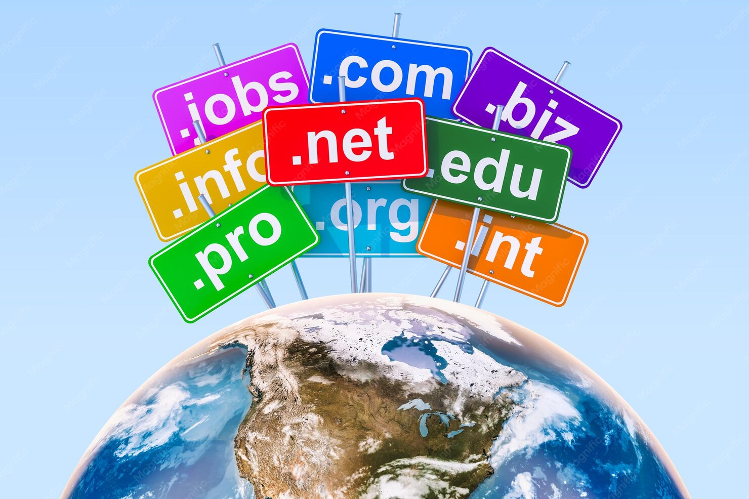 Domain registration and professional business website identity